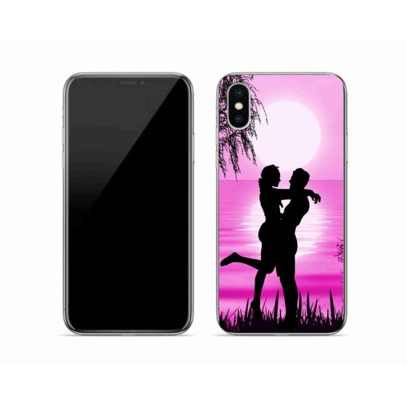 Gelový obal mmCase na mobil iPhone XS - západ slunce