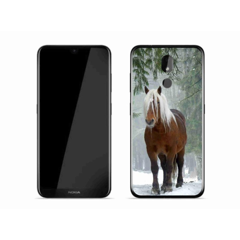 Gelový obal mmCase na mobil Nokia 3.2 - kůň v lese
