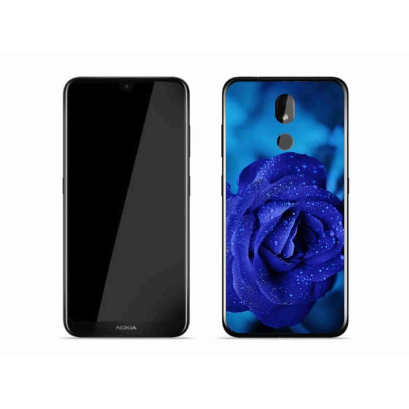Gelový obal mmCase na mobil Nokia 3.2 - modrá růže