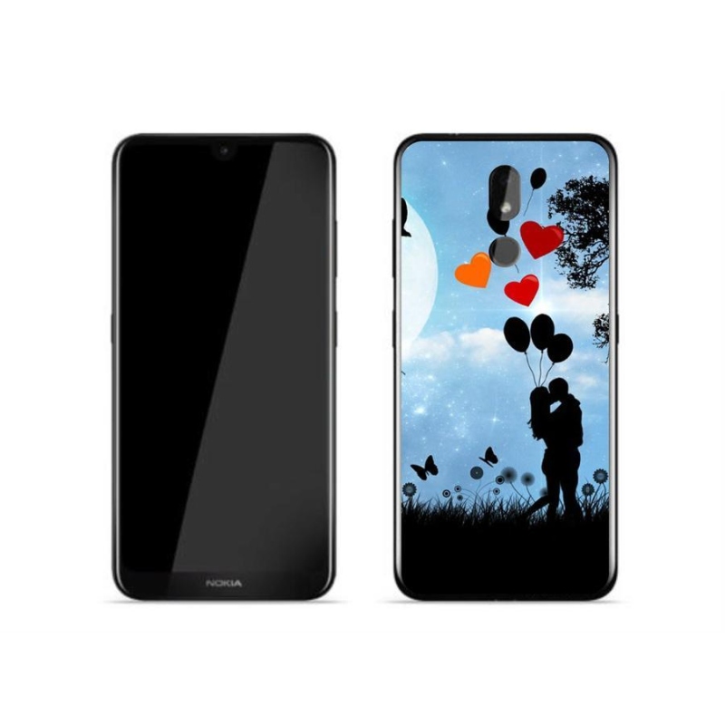 Gelový obal mmCase na mobil Nokia 3.2 - zamilovaný pár