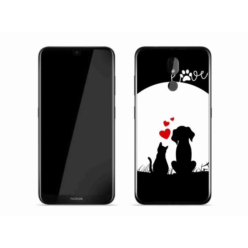 Gelový obal mmCase na mobil Nokia 3.2 - zvířecí láska
