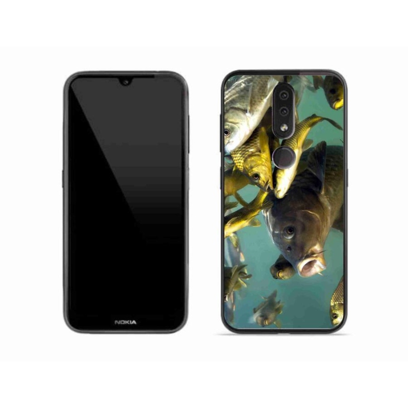 Gelový obal mmCase na mobil Nokia 4.2 - hejno ryb
