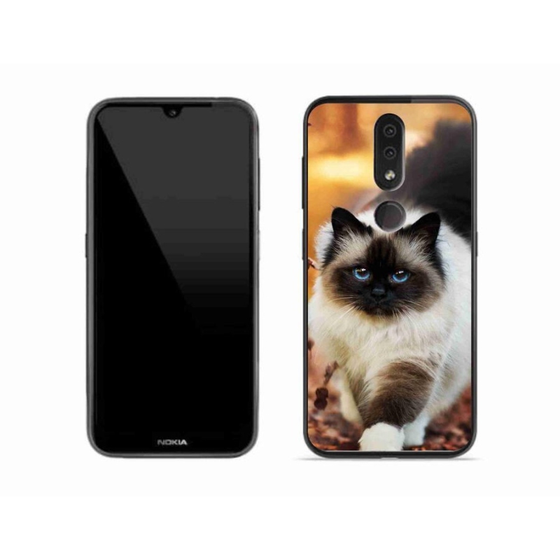 Gelový obal mmCase na mobil Nokia 4.2 - kočka 1