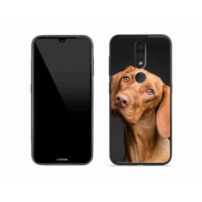 Gelový obal mmCase na mobil Nokia 4.2 - maďarský ohař