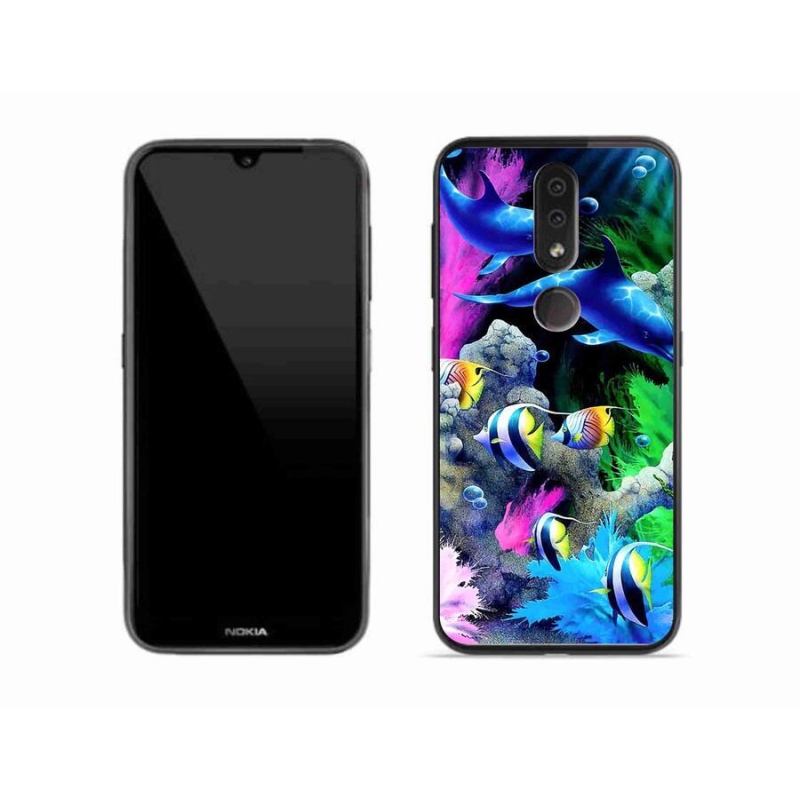 Gelový obal mmCase na mobil Nokia 4.2 - mořský svět