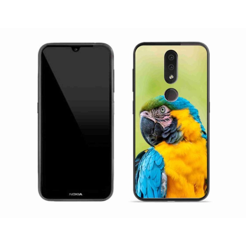 Gelový obal mmCase na mobil Nokia 4.2 - papoušek ara 2