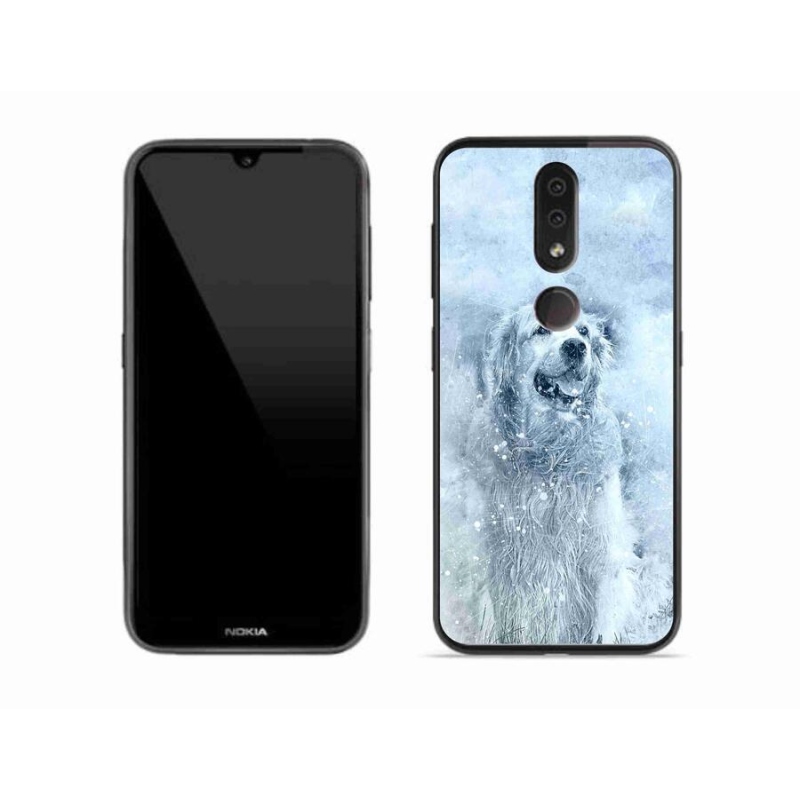 Gelový obal mmCase na mobil Nokia 4.2 - retrívr
