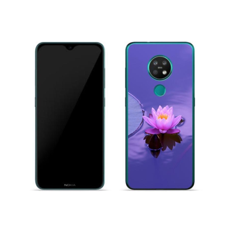 Gelový obal mmCase na mobil Nokia 6.2 - květ na hladině