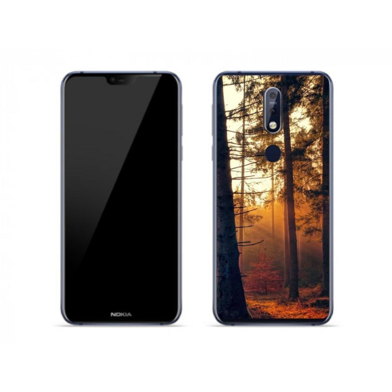 Gelový obal mmCase na mobil Nokia 7.1 - les