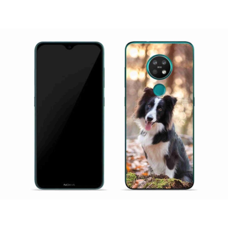 Gelový obal mmCase na mobil Nokia 7.2 - border kolie 1