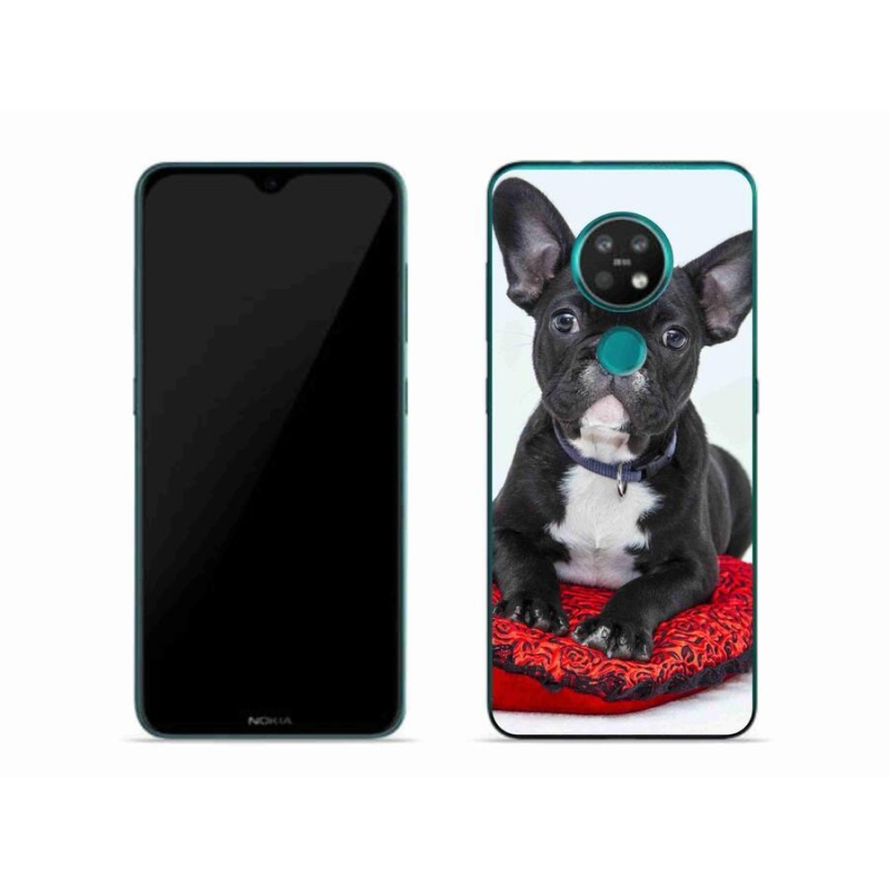 Gelový obal mmCase na mobil Nokia 7.2 - buldok