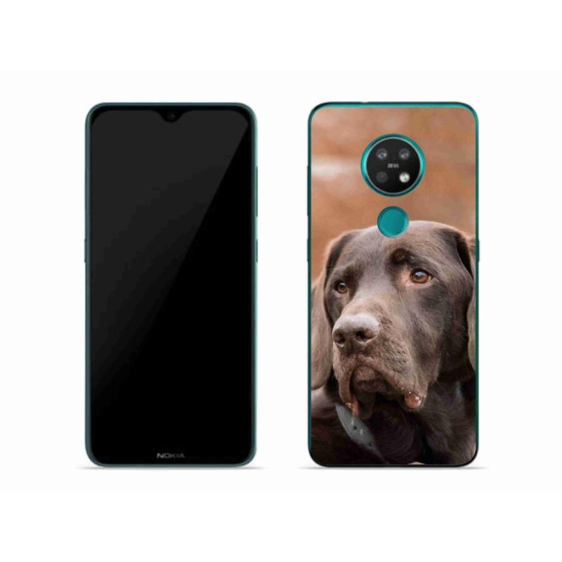 Gelový obal mmCase na mobil Nokia 7.2 - hnědý labrador