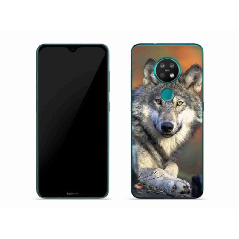 Gelový obal mmCase na mobil Nokia 7.2 - vlk