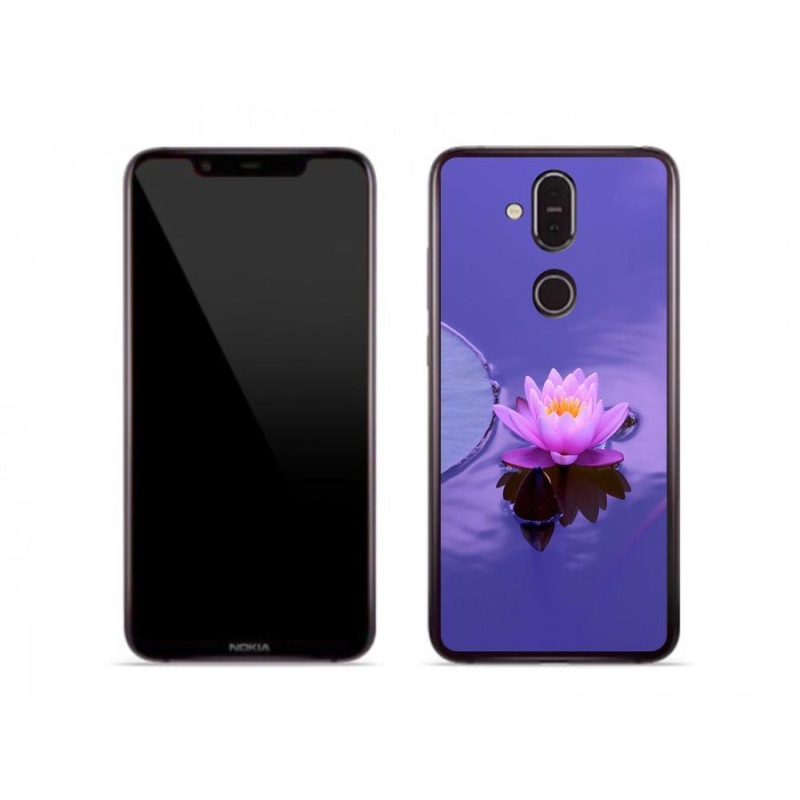 Gelový obal mmCase na mobil Nokia 8.1 - květ na hladině
