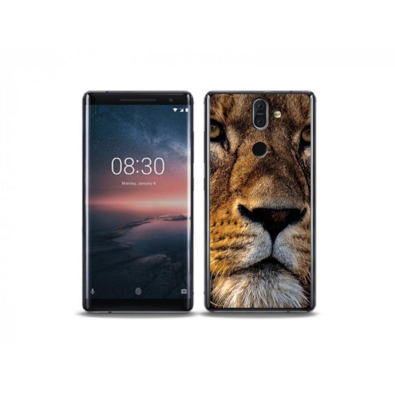 Gelový obal mmCase na mobil Nokia 8 Sirocco - lev