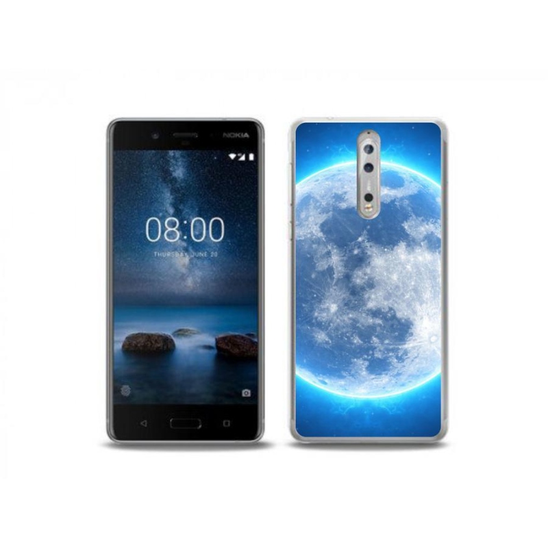 Gelový obal mmCase na mobil Nokia 8 - zeměkoule