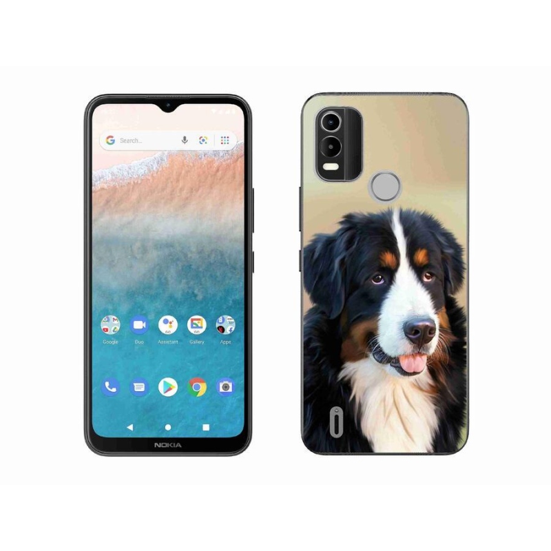 Gelový obal mmCase na mobil Nokia C21 Plus - bernský salašnický pes