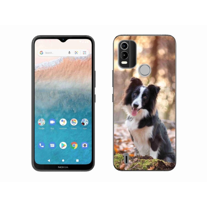 Gelový obal mmCase na mobil Nokia C21 Plus - border kolie 1