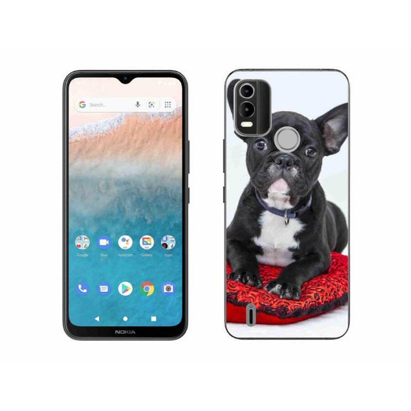 Gelový obal mmCase na mobil Nokia C21 Plus - buldok
