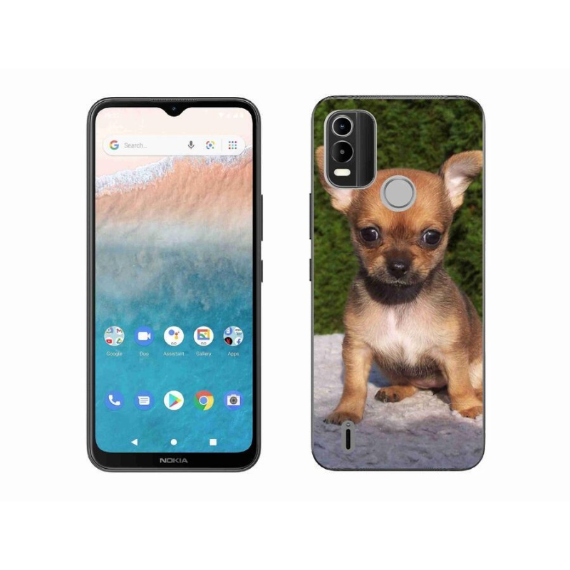 Gelový obal mmCase na mobil Nokia C21 Plus - čivava 3