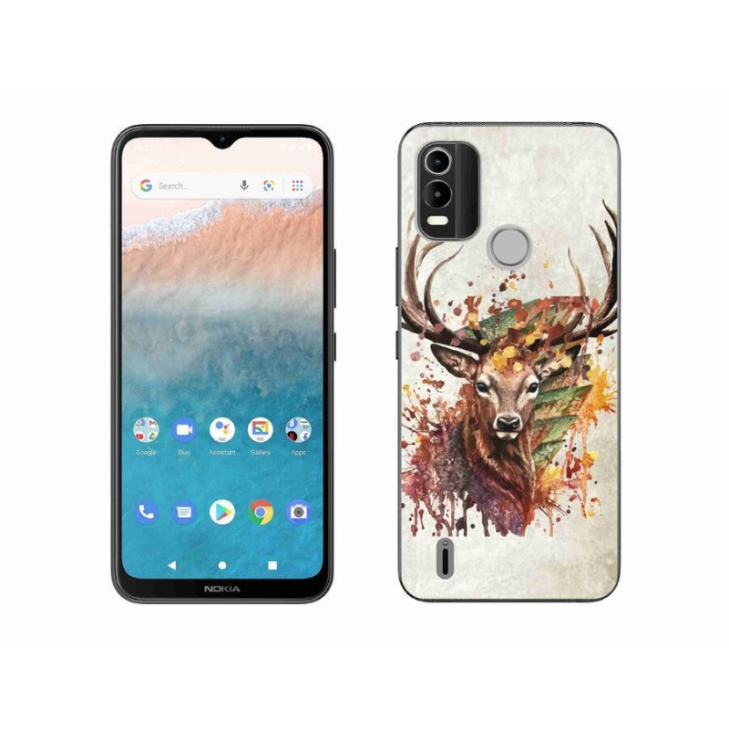 Gelový obal mmCase na mobil Nokia C21 Plus - jelen 1