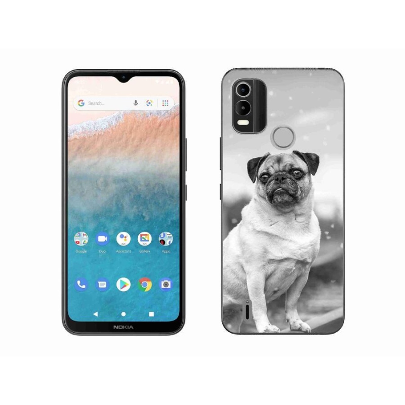 Gelový obal mmCase na mobil Nokia C21 Plus - mops