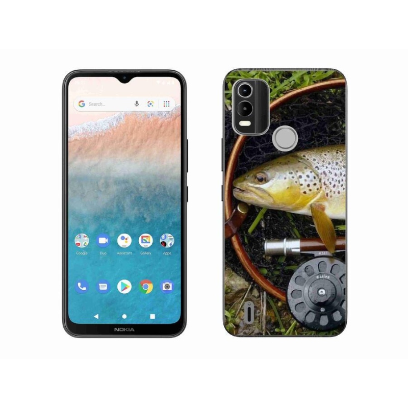 Gelový obal mmCase na mobil Nokia C21 Plus - pstruh 2