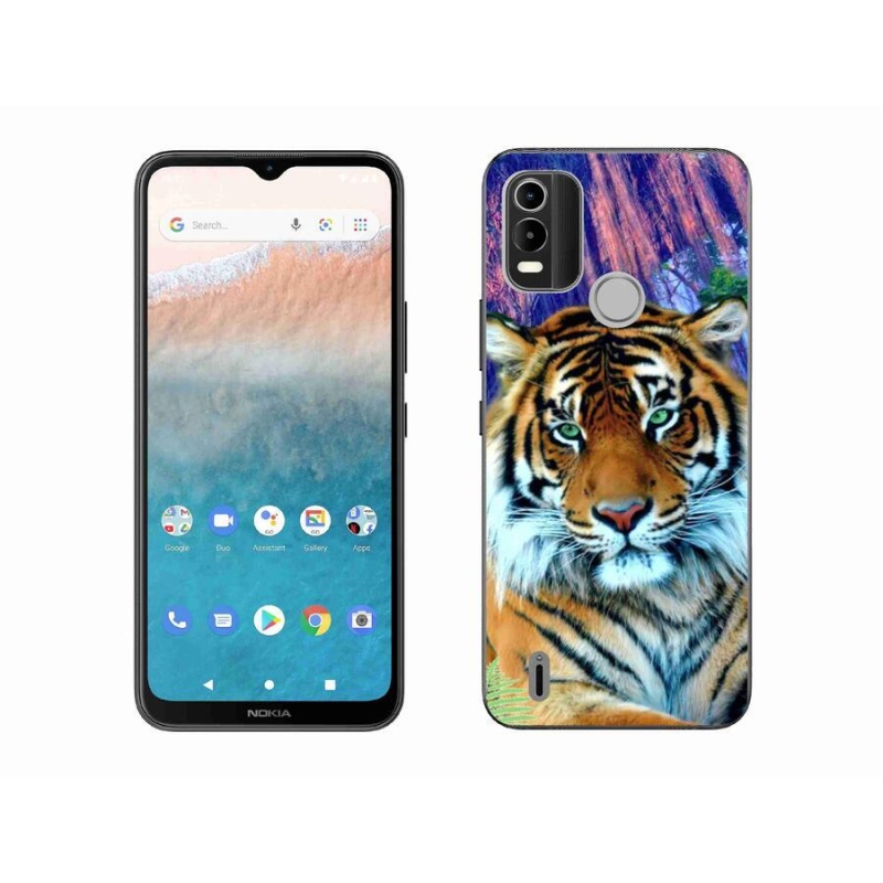 Gelový obal mmCase na mobil Nokia C21 Plus - tygr