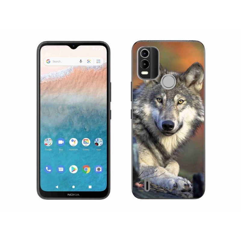 Gelový obal mmCase na mobil Nokia C21 Plus - vlk