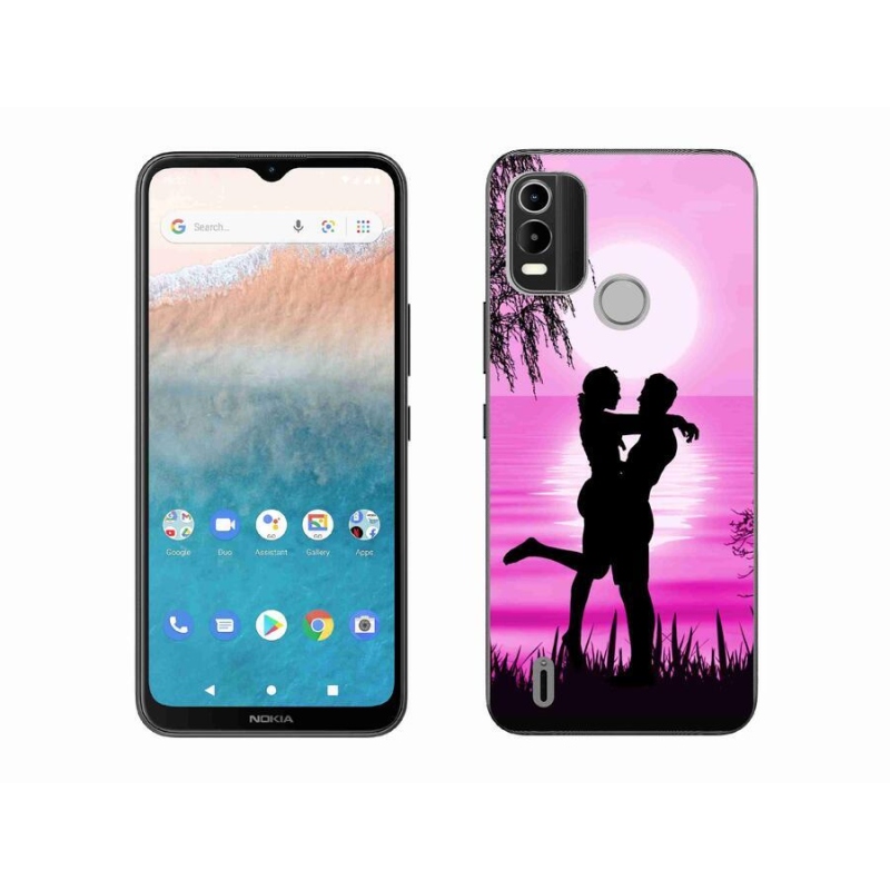 Gelový obal mmCase na mobil Nokia C21 Plus - západ slunce