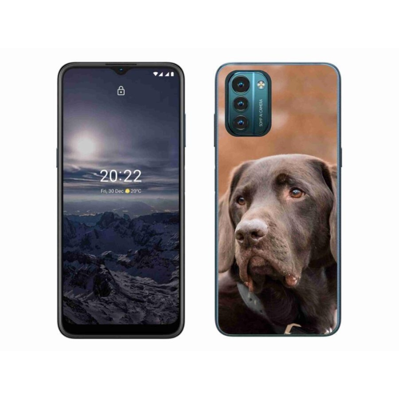 Gelový obal mmCase na mobil Nokia G11/G21 - hnědý labrador