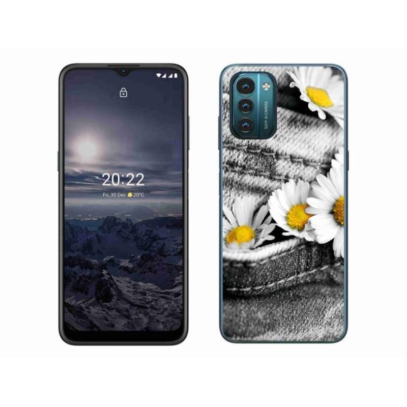 Gelový obal mmCase na mobil Nokia G11/G21 - kopretiny