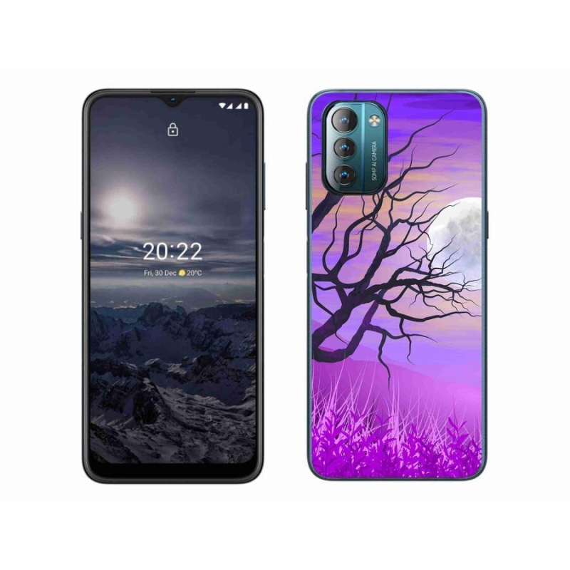 Gelový obal mmCase na mobil Nokia G11/G21 - kreslený opadaný strom