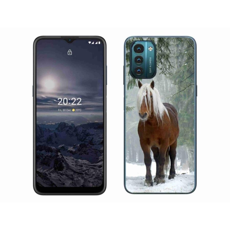 Gelový obal mmCase na mobil Nokia G11/G21 - kůň v lese