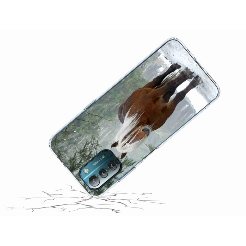Gelový obal mmCase na mobil Nokia G11/G21 - kůň v lese