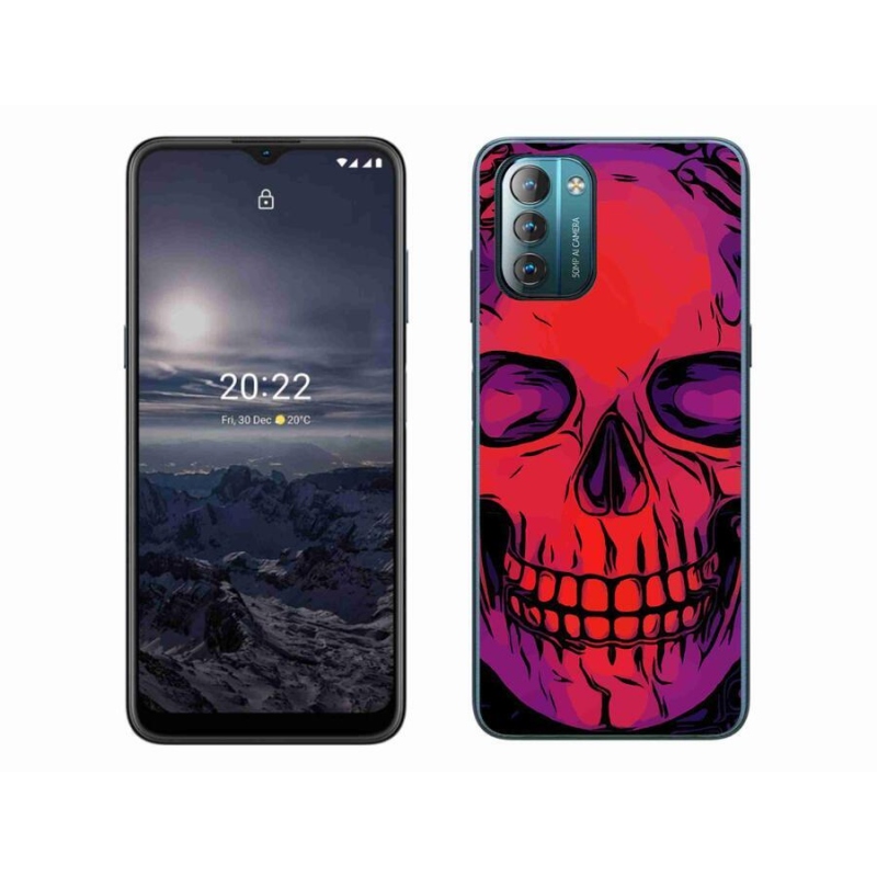 Gelový obal mmCase na mobil Nokia G11/G21 - lebka