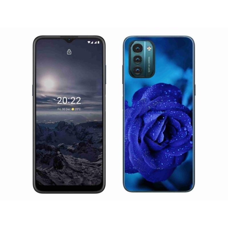 Gelový obal mmCase na mobil Nokia G11/G21 - modrá růže