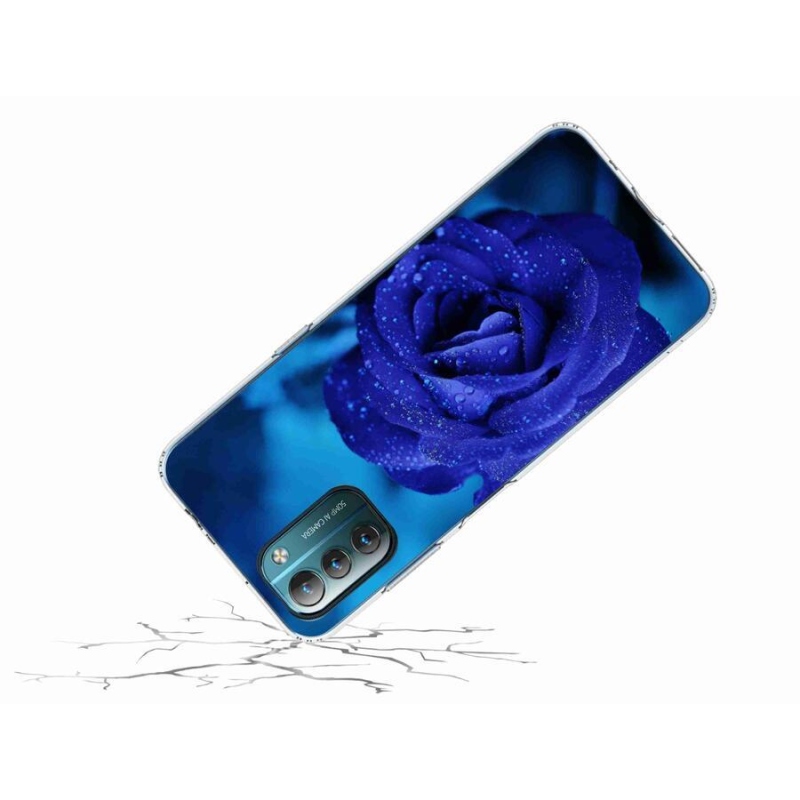 Gelový obal mmCase na mobil Nokia G11/G21 - modrá růže