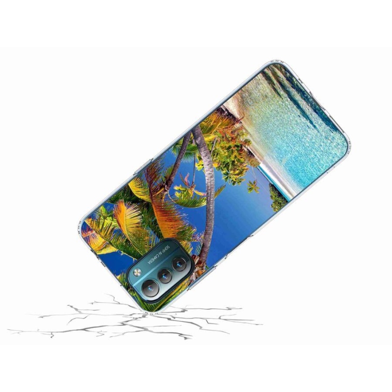 Gelový obal mmCase na mobil Nokia G11/G21 - mořská pláž