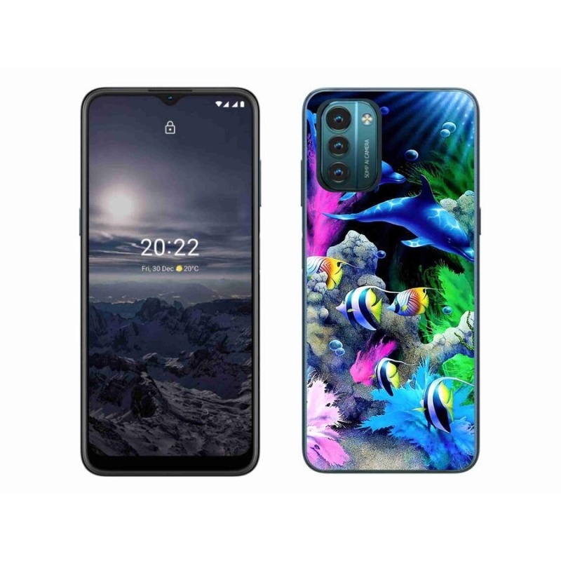 Gelový obal mmCase na mobil Nokia G11/G21 - mořský svět