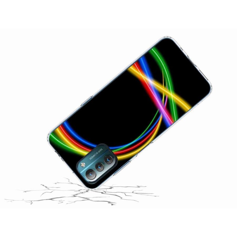 Gelový obal mmCase na mobil Nokia G11/G21 - neonové kruhy