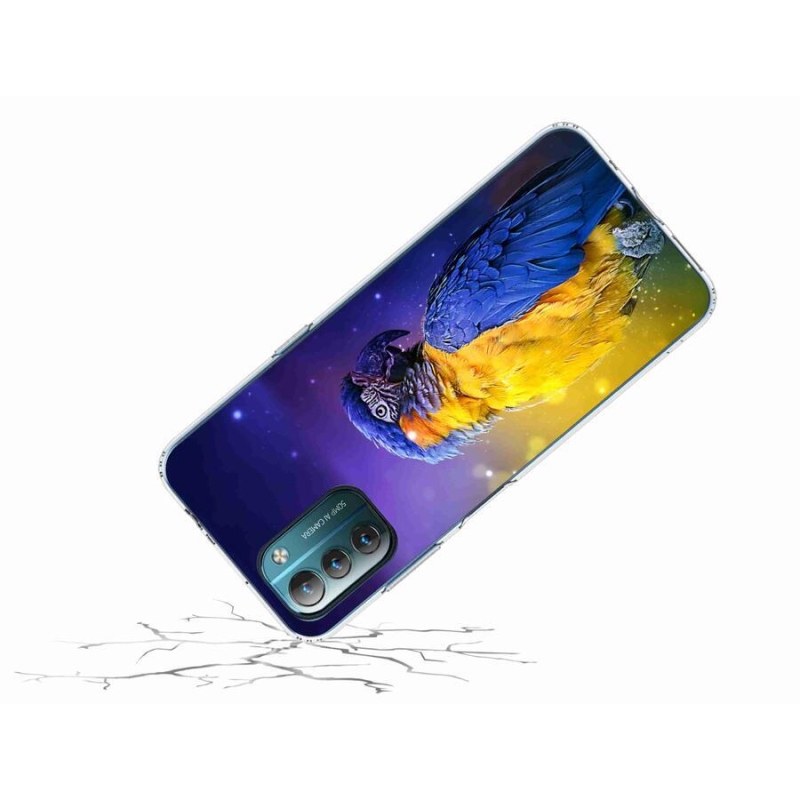 Gelový obal mmCase na mobil Nokia G11/G21 - papoušek ara 1