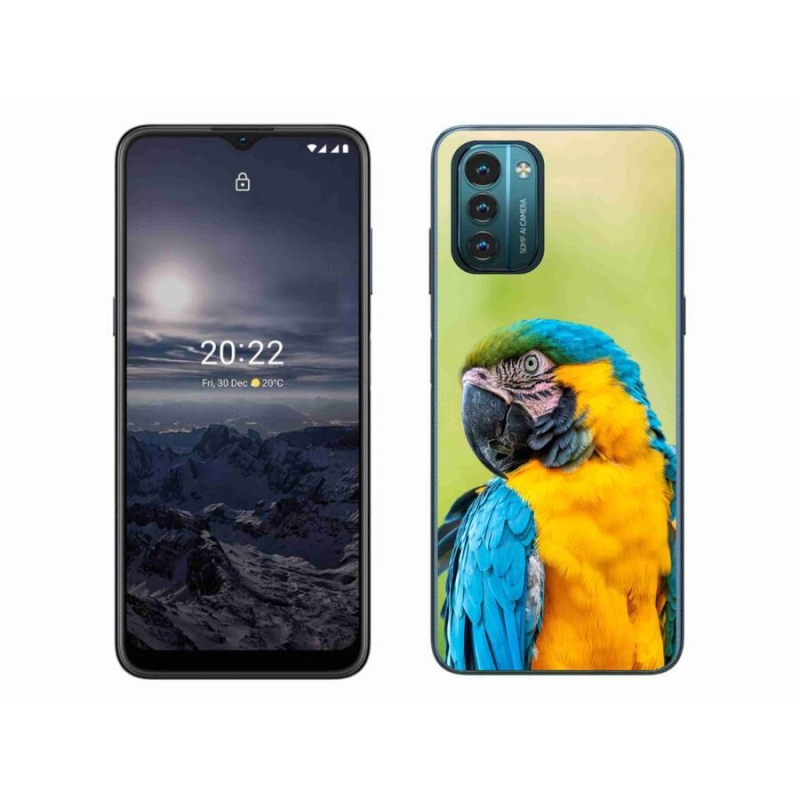 Gelový obal mmCase na mobil Nokia G11/G21 - papoušek ara 2