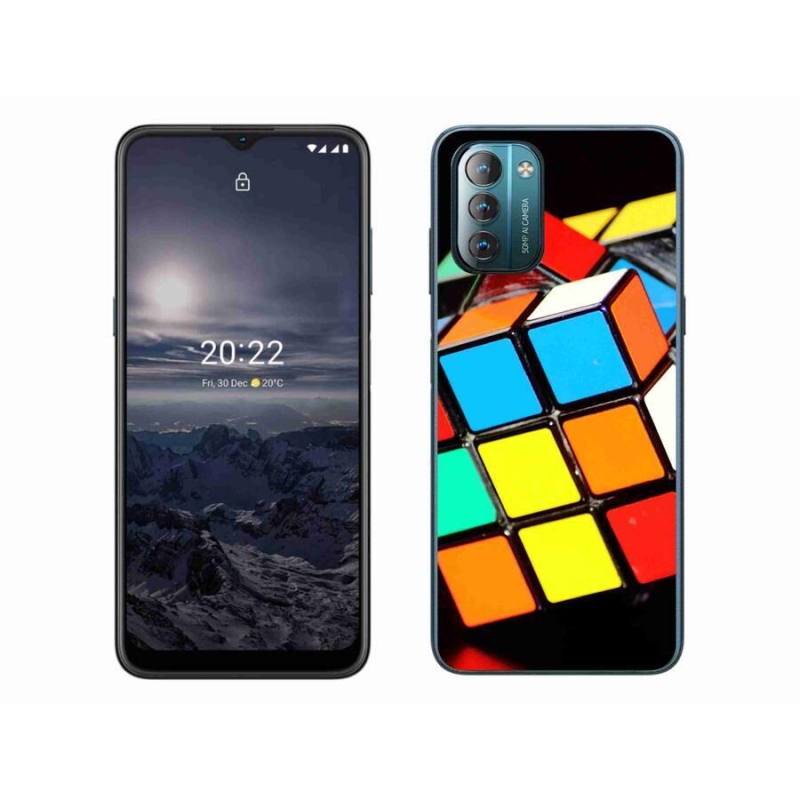 Gelový obal mmCase na mobil Nokia G11/G21 - rubikova kostka