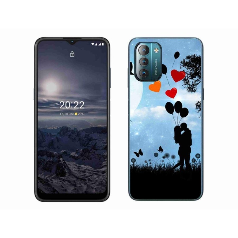 Gelový obal mmCase na mobil Nokia G11/G21 - zamilovaný pár