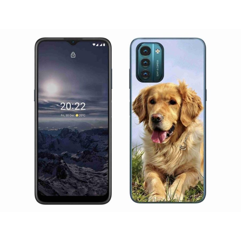 Gelový obal mmCase na mobil Nokia G11/G21 - zlatý retrívr