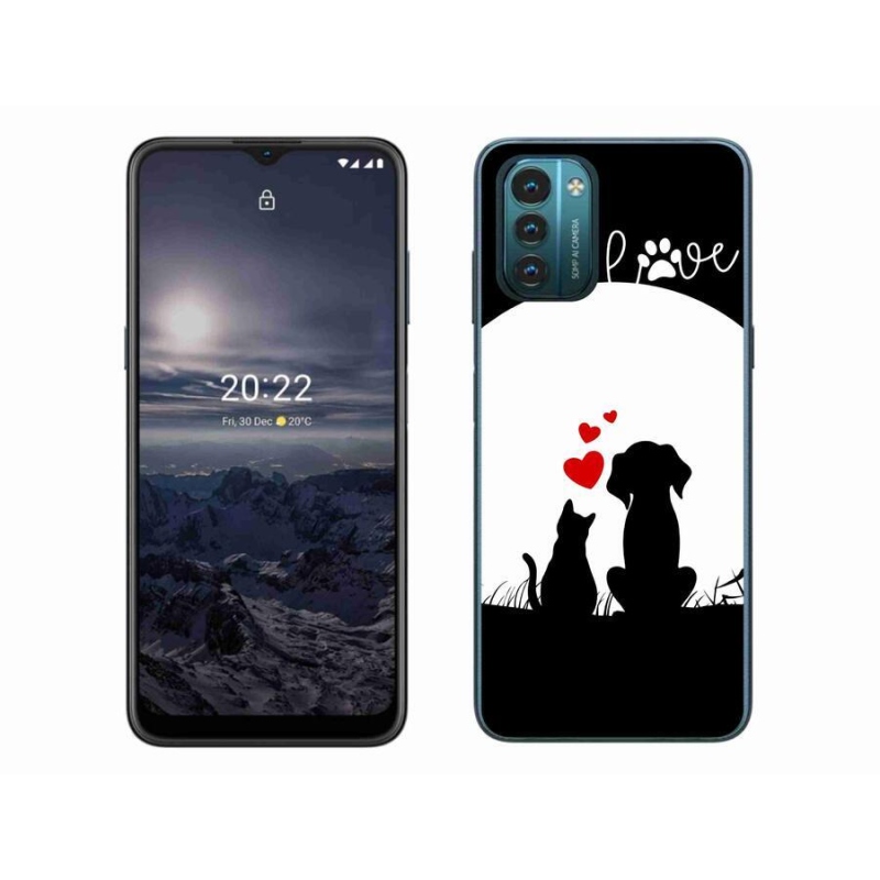 Gelový obal mmCase na mobil Nokia G11/G21 - zvířecí láska