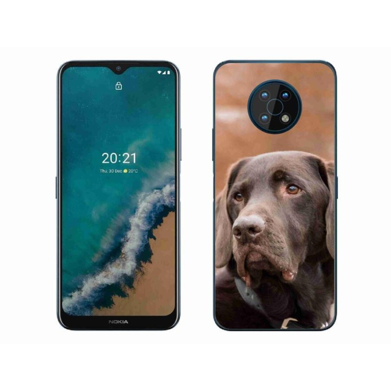 Gelový obal mmCase na mobil Nokia G50 - hnědý labrador
