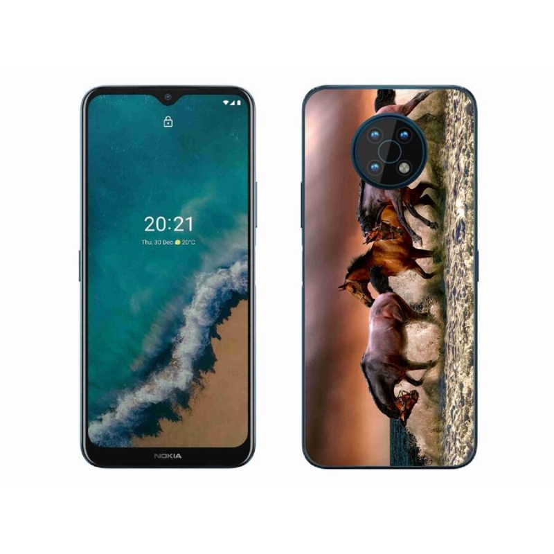 Gelový obal mmCase na mobil Nokia G50 - koně 1