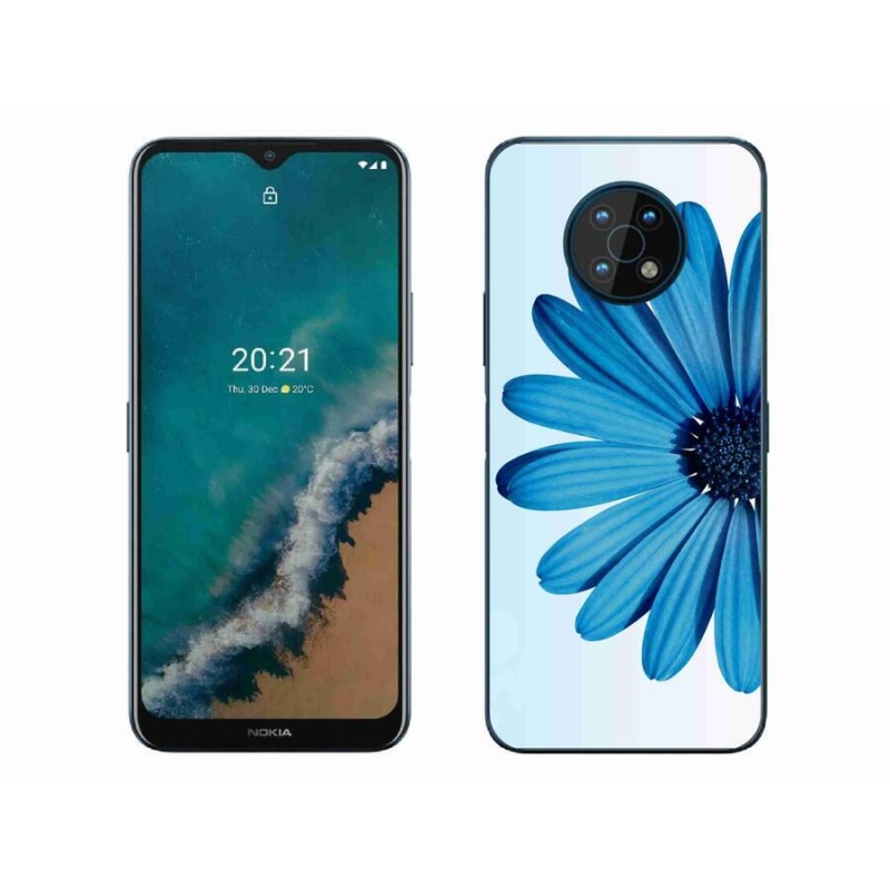 Gelový obal mmCase na mobil Nokia G50 - modrá kopretina
